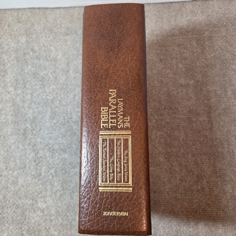 The Layman's Parallel Bible Zondervan KJV MLB Living RSV Brown Hardcover